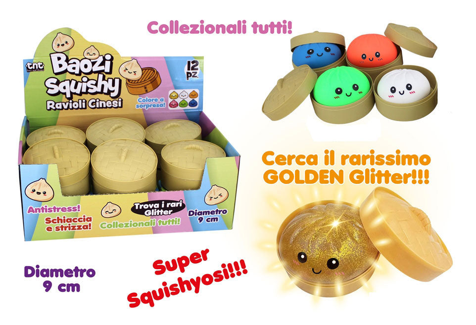 Squishy Baozi Dumpling Blind 9cm 1pz Assortimento V2