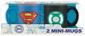Set 2 Mini Tazze Superman & Green Lantern