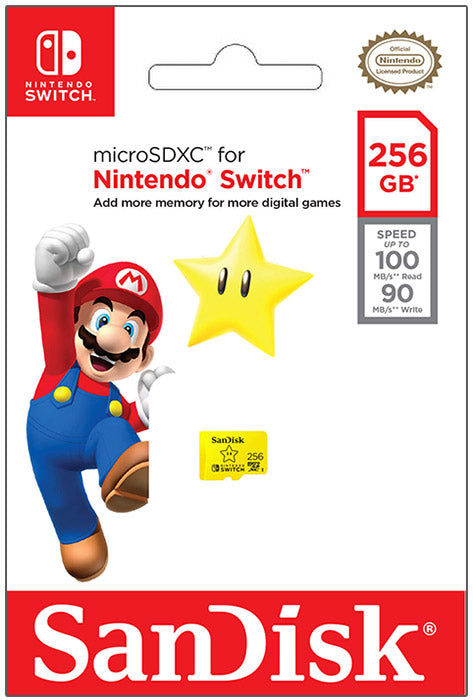 SanDisk Micro SD XC I 256GB Nintendo Switch