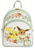 FUNKO Loungefly Mini Zaino Pokemon Pikachu & Eevee w/Flower
