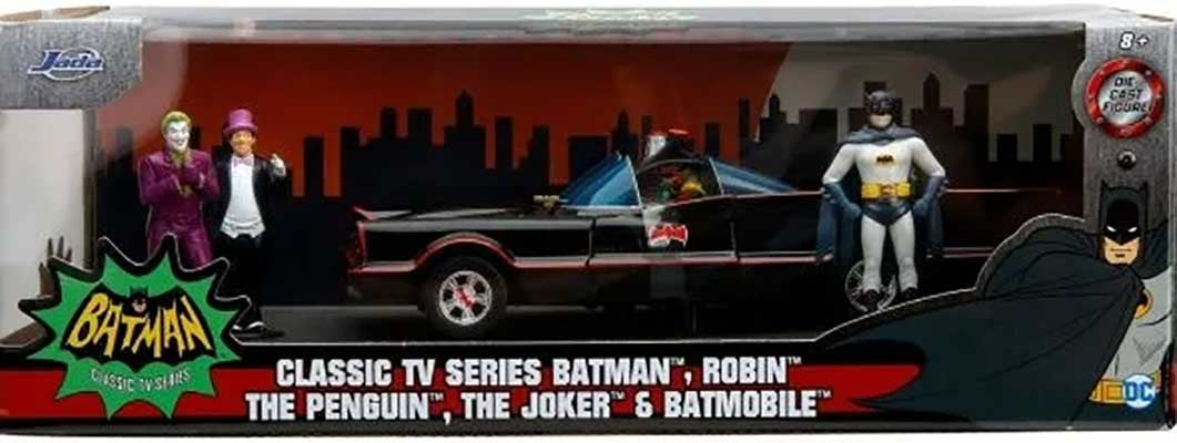 JADA Batman 1966 Classic Batmobile Deluxe Die-Cast 1:24