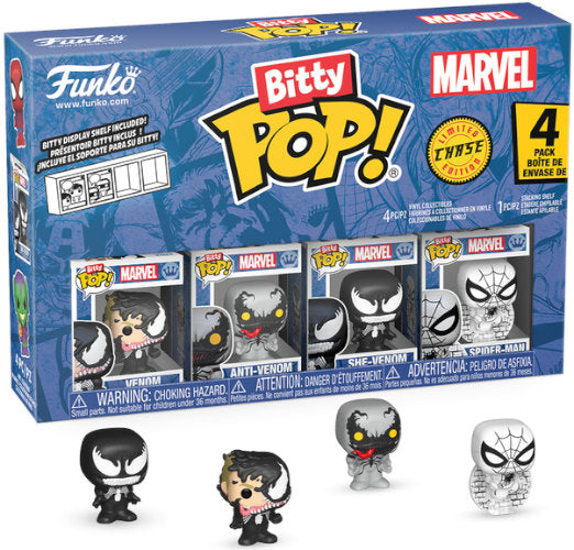 FUNKO BITTY POP 4 Pack Marvel Spider-Man Venom