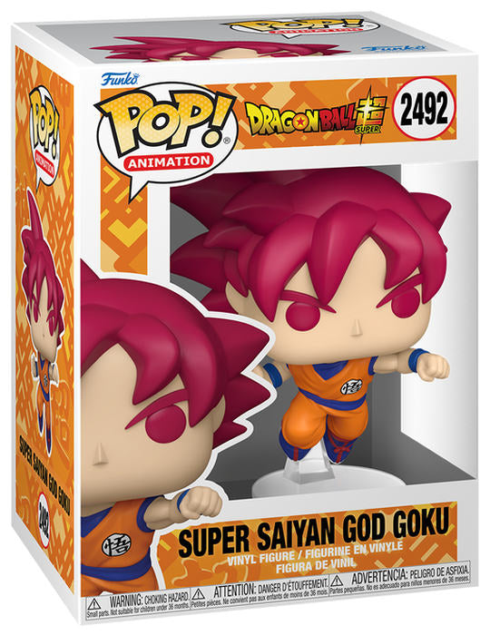 FUNKO POP Dragon Ball Super Saiyan God Goku (Punching) 2492