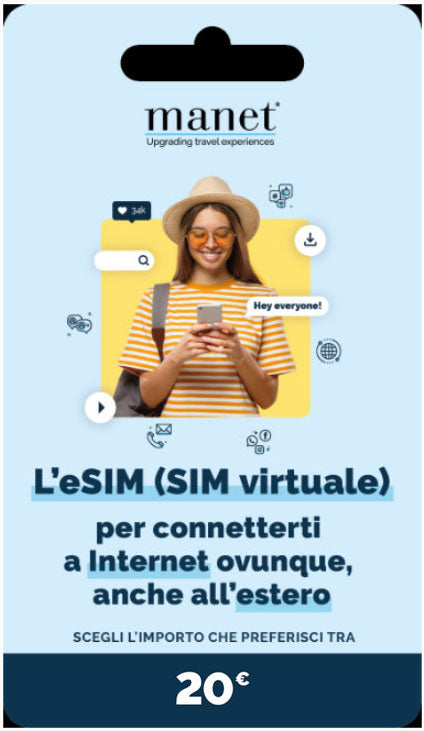 e-Sim Travel Manet 20 Euro