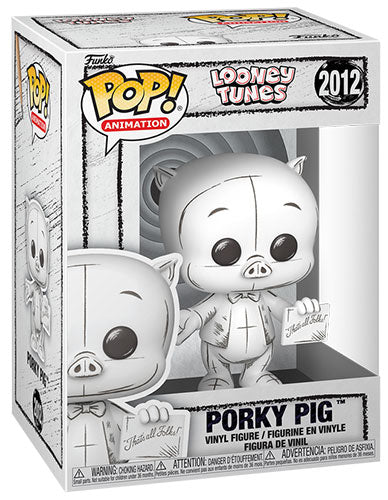 FUNKO POP Looney Tunes Porky Pig (Sketched) 2012