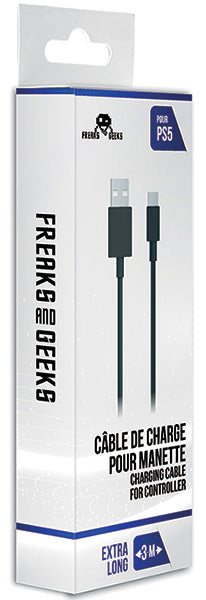 FREAKS PS5 Cavo di Ricarica da USB-A a USB-C 3m