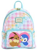 FUNKO Loungefly Mini Zaino Pokemon Eevee & Piplup