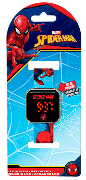 Orologio da Polso Digitale LED Spider-Man Azzurro