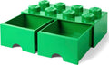 Contenitore LEGO Cassetto Brick 8 Verde