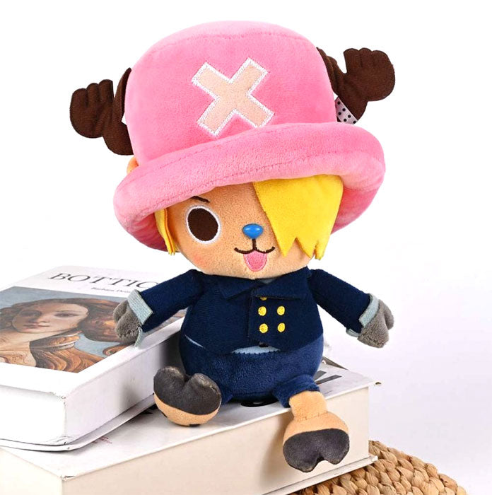 Peluche One Piece Chopper x Sanji 25cm