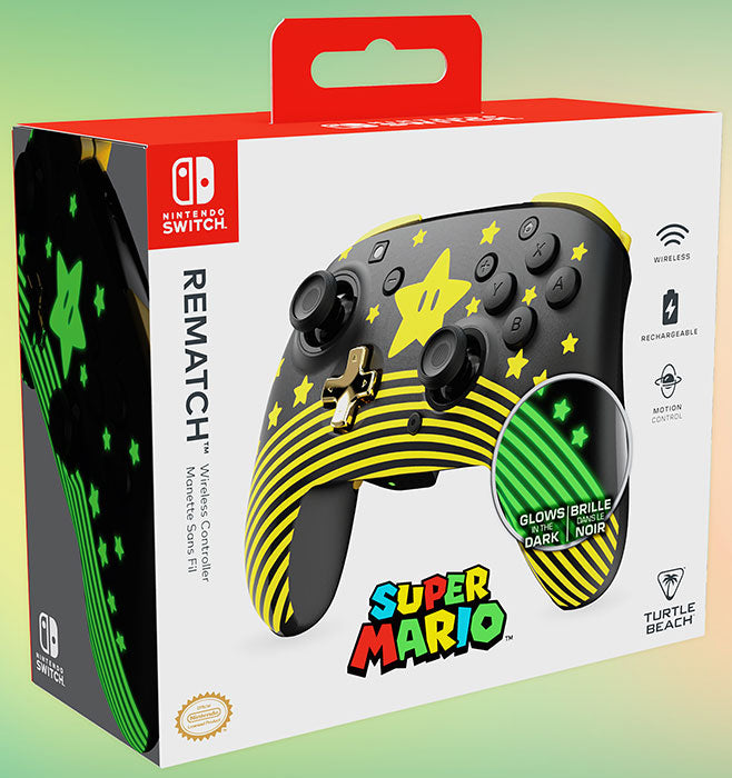 TURTLEBEACH SWITCH Controller Wireless Rematch Mario Star