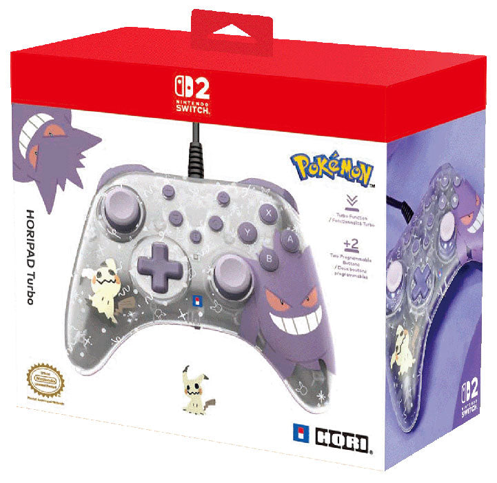 HORI SWITCH 2 Controller Wired Horipad Gengar e Mimikyu