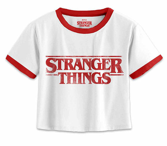 T-Shirt Stranger Things Logo Corta Donna S