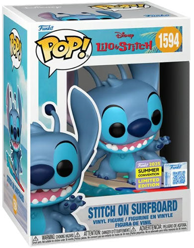FUNKO POP Disney Stitch on Surfboard 1594