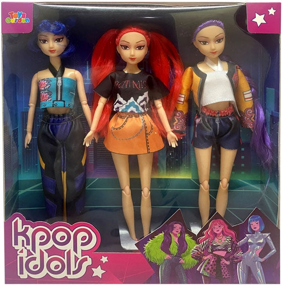Bambola K-Pop Girls 3pz Assortimento