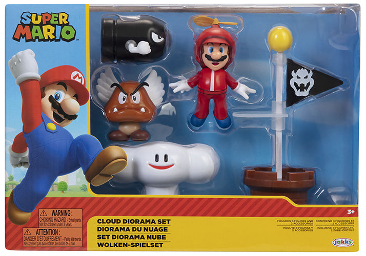 Super Mario Cloud Diorama Set 5pz