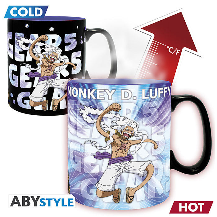 Tazza Cambia Colore One Piece Luffy Gear 5