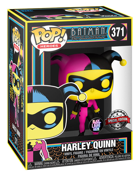 FUNKO POPS Harley Quinn Blacklight Glow 371