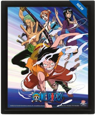 Quadro 3D One Piece Pirates