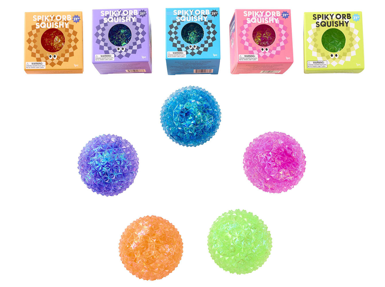 Squishy Spiky Orb 6cm 1pz Assortimento