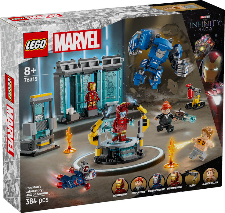 76315 Marvel Laboratorio di Iron Man: Sala delle Armature