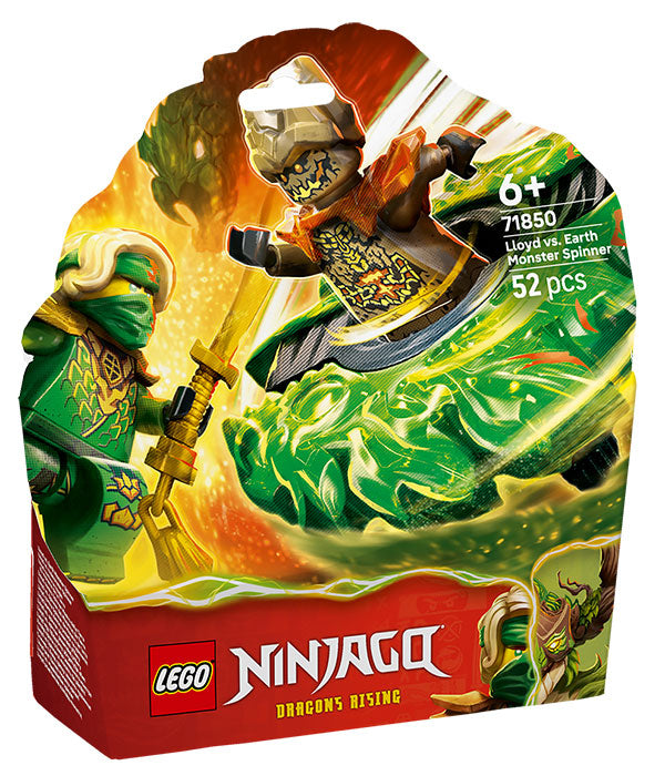 71850 Ninjago Lloyd Contro Spinner Mostro della Terra