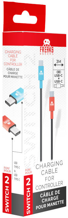 FREAKS SWITCH 2 Cavo di Ricarica da USB-C a USB-C 3m