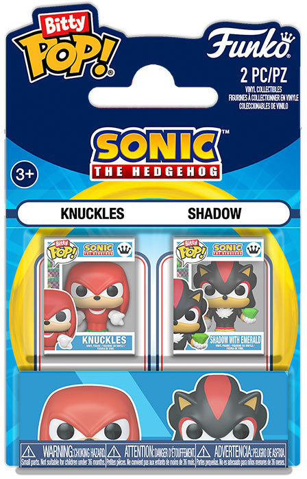FUNKO BITTY POP 2 Pack Knuckles & Shadow w/Emerald