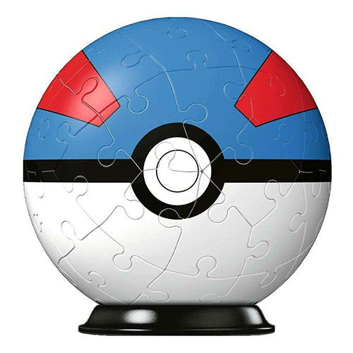 Puzzle 3D 54pz Pokemon Poke Ball Blu