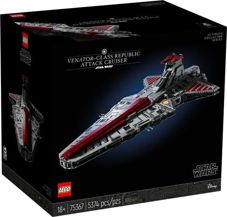 75367 Star Wars Incrociatore Repubblica Classe Venator RARE