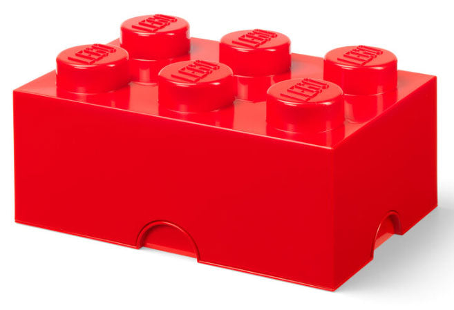 Contenitore LEGO Brick 6 Rosso Brillante