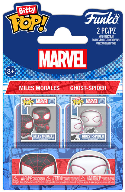 FUNKO BITTY POP 2 Pack Spider-Man Miles Morales & Gwen Stacy