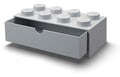 Contenitore Scrivania LEGO Brick 8 Grigio