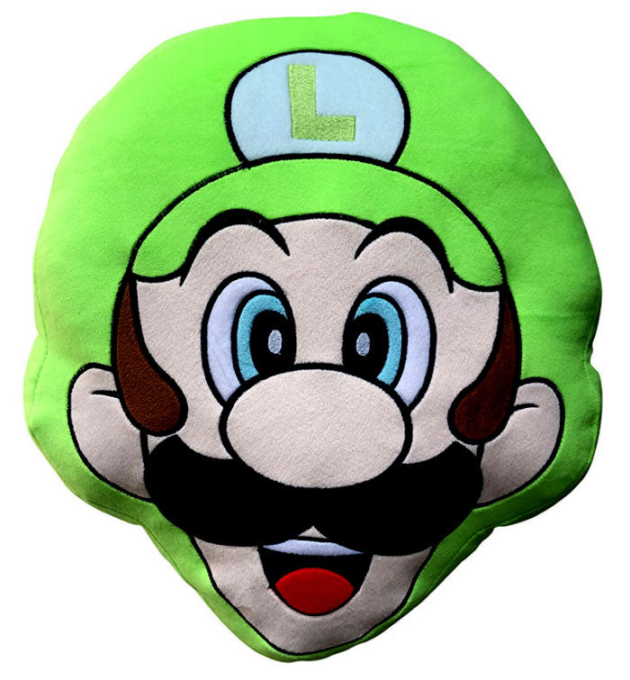 Cuscino Super Mario Luigi Happy Face 3D 40cm