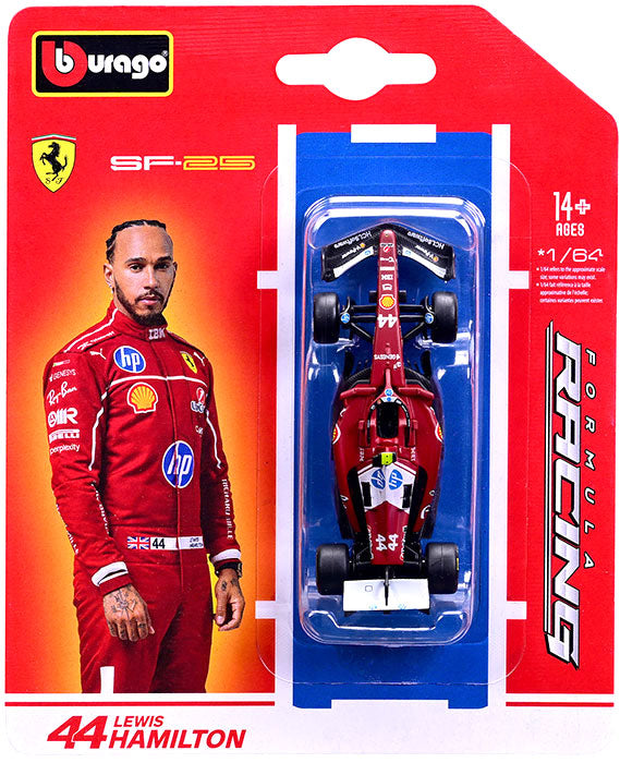 F1 Ferrari SF-25 Lewis Hamilton Blister #44 Scala 1:64