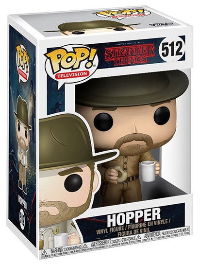 FUNKO POP Stranger Things Hopper w/Donut w/Chase 512
