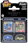 FUNKO BITTY POP 2 Pack Marvel Captain America & Hulk
