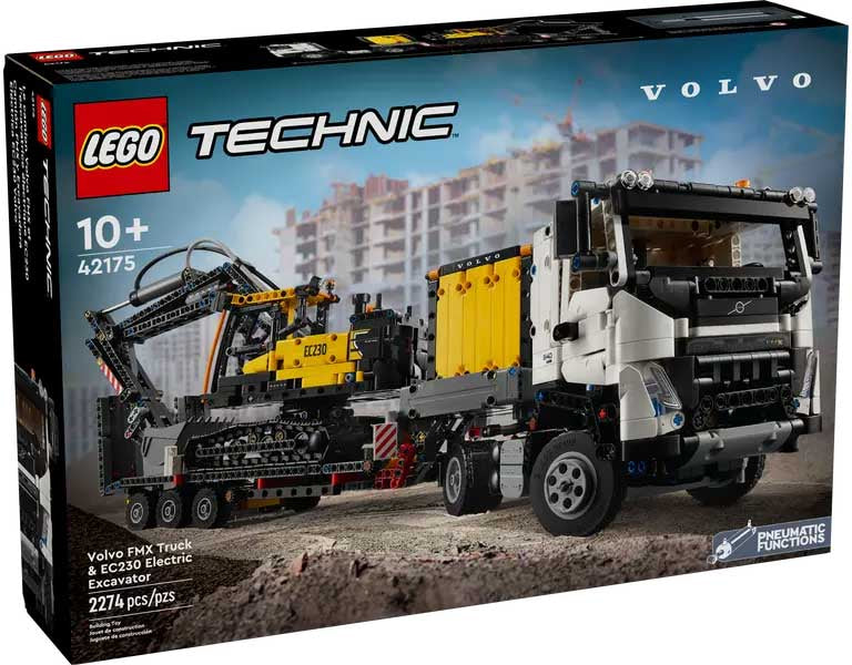 42175 Technic Autocarro Volvo FMX Escavatore elettrico EC230