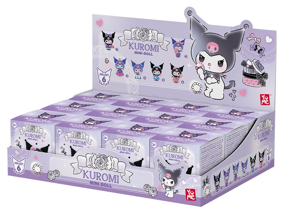 YuMe Hello Kitty Kuromi Mini-Doll Birthday Party 1pz Ass.to