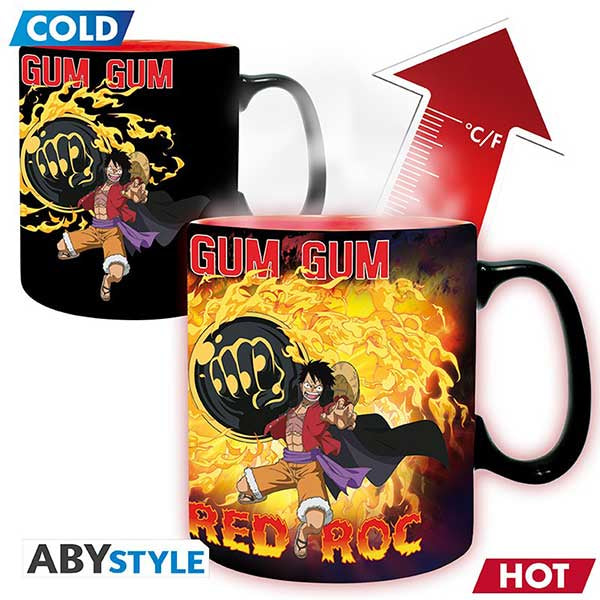 Tazza Cambia Colore One Piece Monkey D.Luffy vs Kaidou