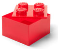 Contenitore LEGO Brick 4 Rosso Trasparente