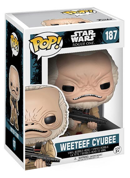 FUNKO POP Star Wars Rogue One Weeteef Cyubee 187