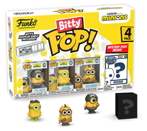 FUNKO BITTY POP 4 Pack Minions Eye, Matie