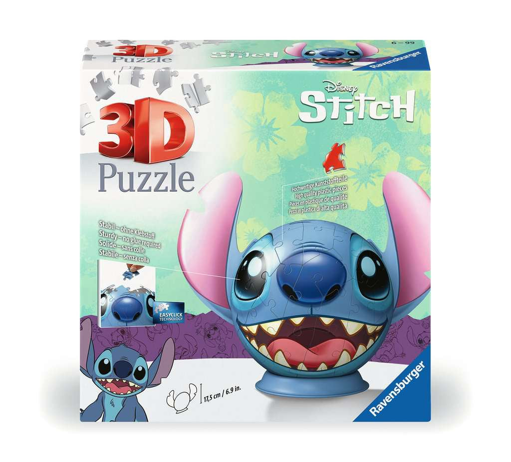 Puzzle 3D 72pz Disney Stitch Ball
