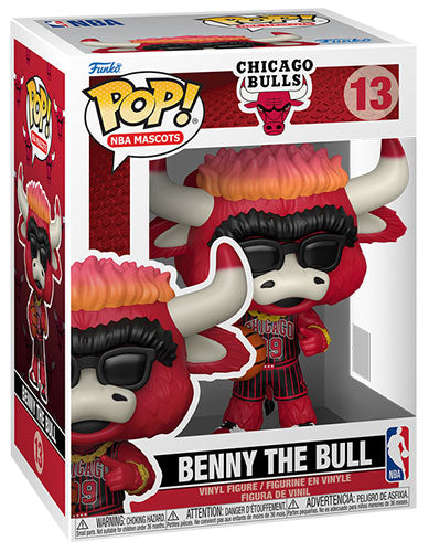 FUNKO POP NBA Mascots Chicago Bulls Benny the Bull 13