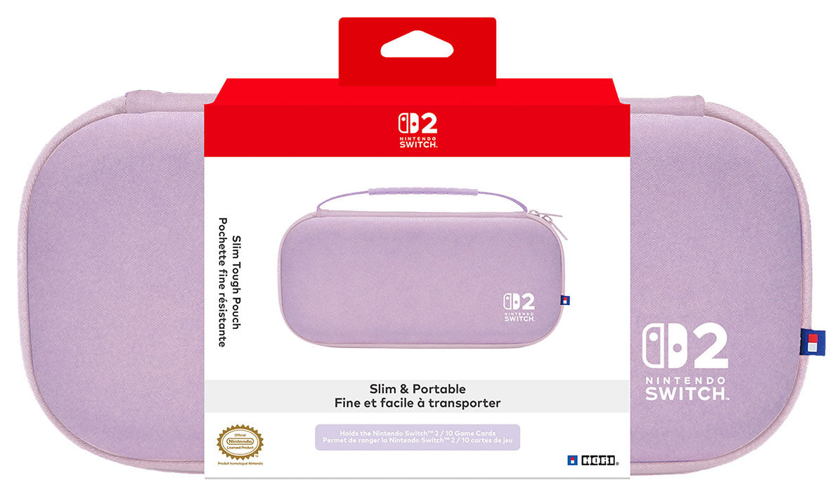 HORI SWITCH 2/SWITCH Custodia Tough Pouch Slim Lavanda