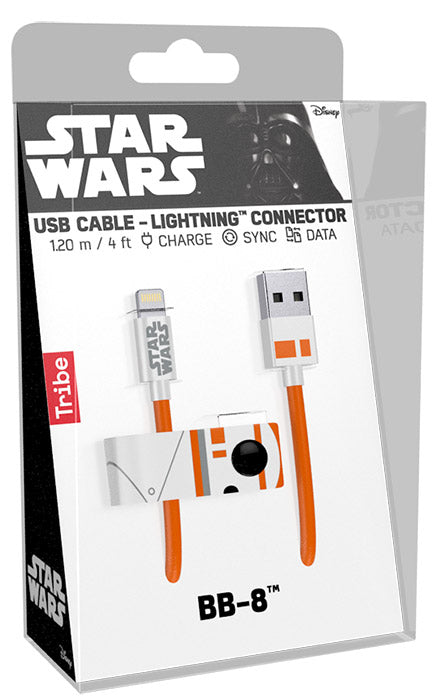 TRIBE Cavo di Ricarica da USB a Lightning BB-8 1.2m