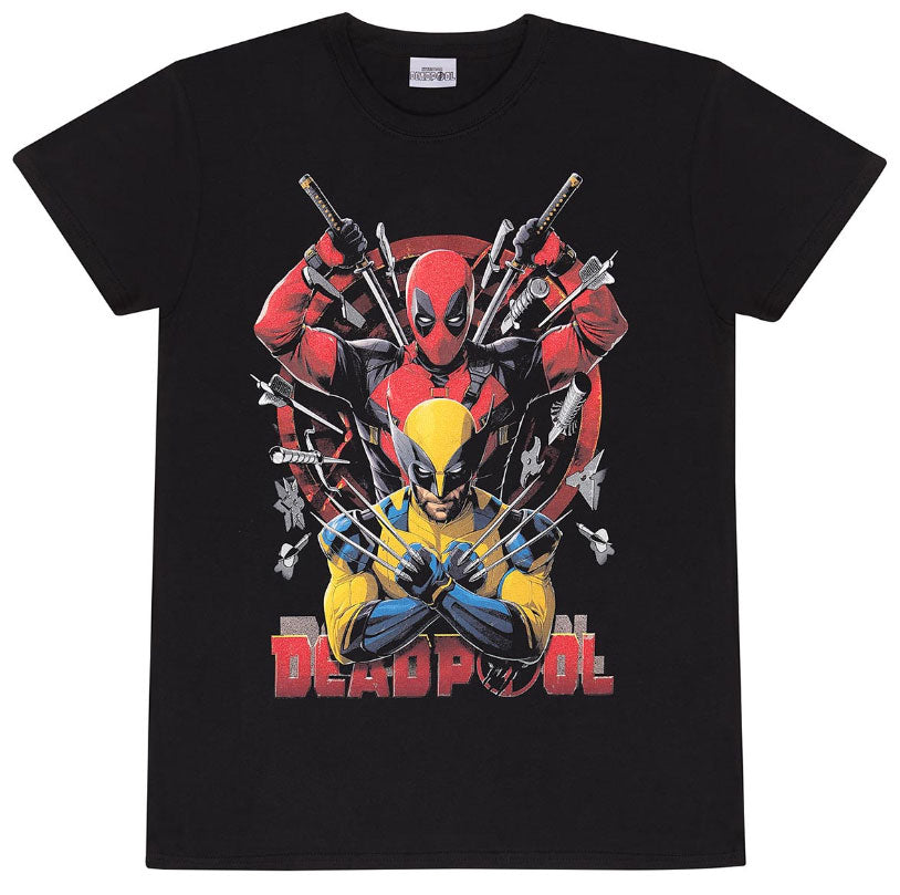 T-Shirt Marvel Deadpool & Wolverine Weapons L