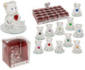 Orsetto di Vetro Con Cuore 1pz Assortimento