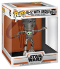 FUNKO POPS Deluxe Star Wars The Mandalorian IG12 w/Grogu 720